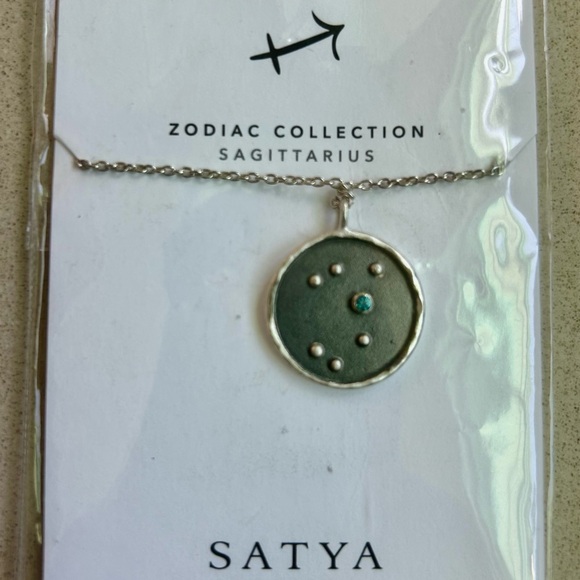 Satya Jewelry Zodiac Collection Sterling Silver Necklace. Sagittarius. - Picture 3 of 6